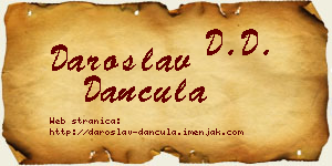 Daroslav Dančula vizit kartica